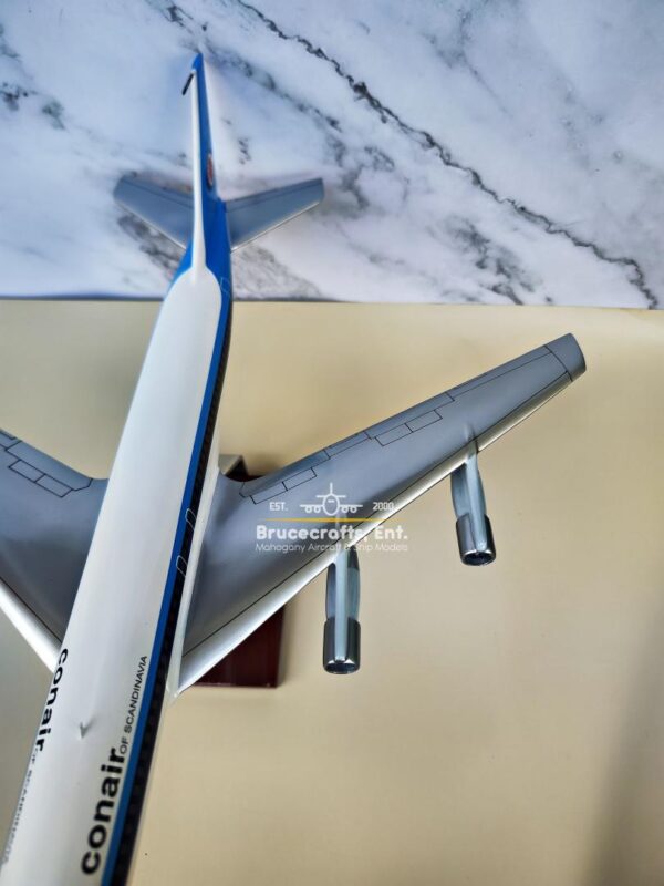 Model of B720-051B Conair Scandinavian Airlines with detailed craftsmanship.